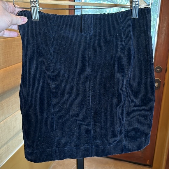 Urban Outfitters Franny High Waist Corduroy Mini Skirt Black Size Small - Picture 7 of 7
